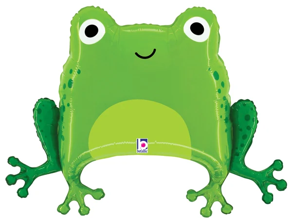 28" Green Frog Foil Balloon