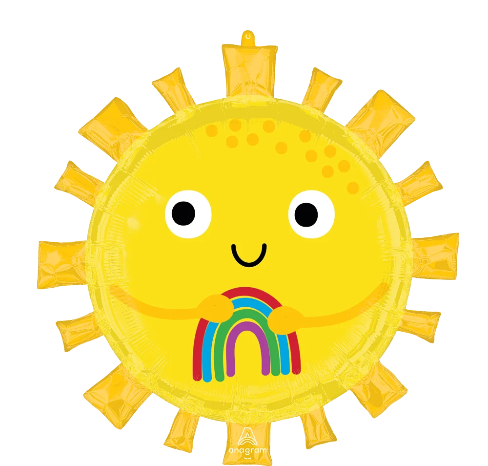 28" Jumbo Happy Sun Foil Balloon