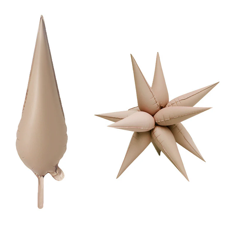 28" Airfill Decor Only Matte Brown Starburst Balloon (12 Piece Per Starburst Kit)