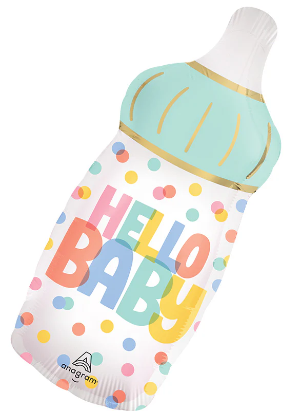 28" SuperShape Satin Modern Baby Foil Balloon