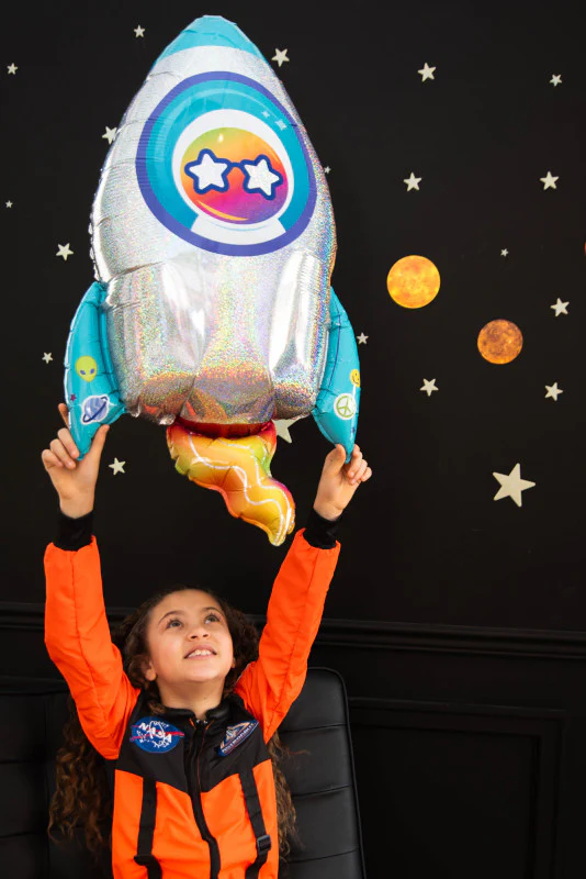 29" Holographic SuperShape Outer Space Foil Balloon - Image 3