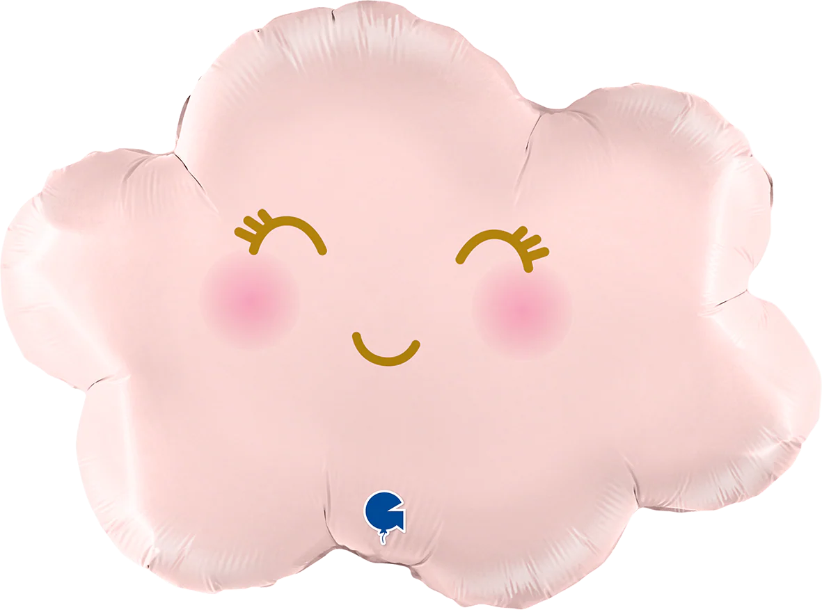 30" Cloud Satin Pastel Pink Foil Balloon