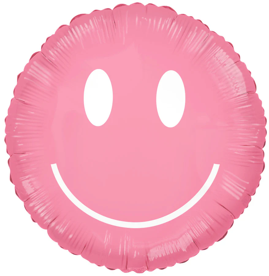 30" Rosy Smile Pink Foil Balloon
