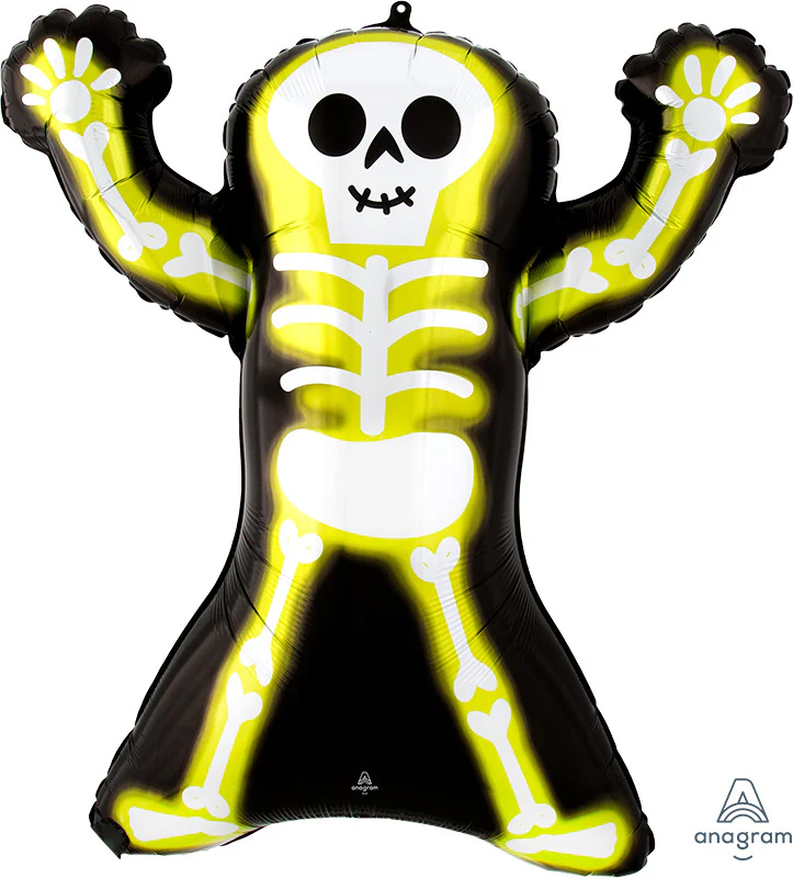 30" SuperShape Neon Skelly Foil Balloon