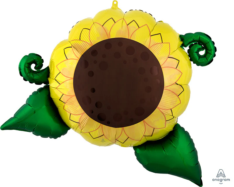 30" SuperShape Satin Infused Sunflower Foil Balloon