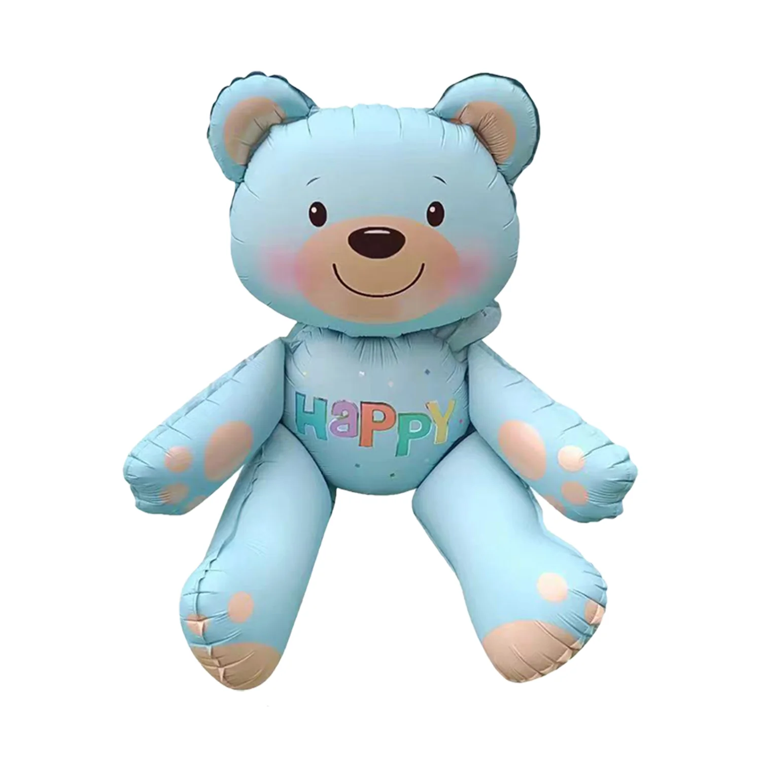 30" Airfill Only Matte Happy Sitting Bear Blue