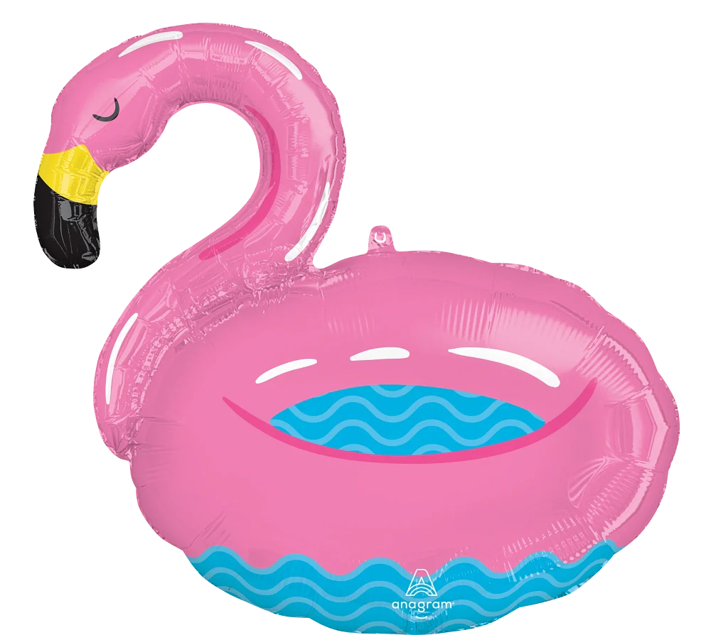 30" Jumbo Pool Party Flamingo Foil Balloon