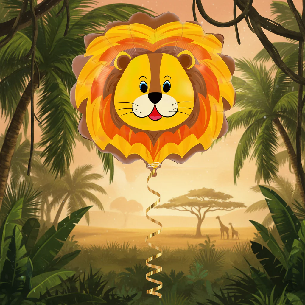 30" Lion Packaged Oaktree Brand Foil Balloon - Image 2