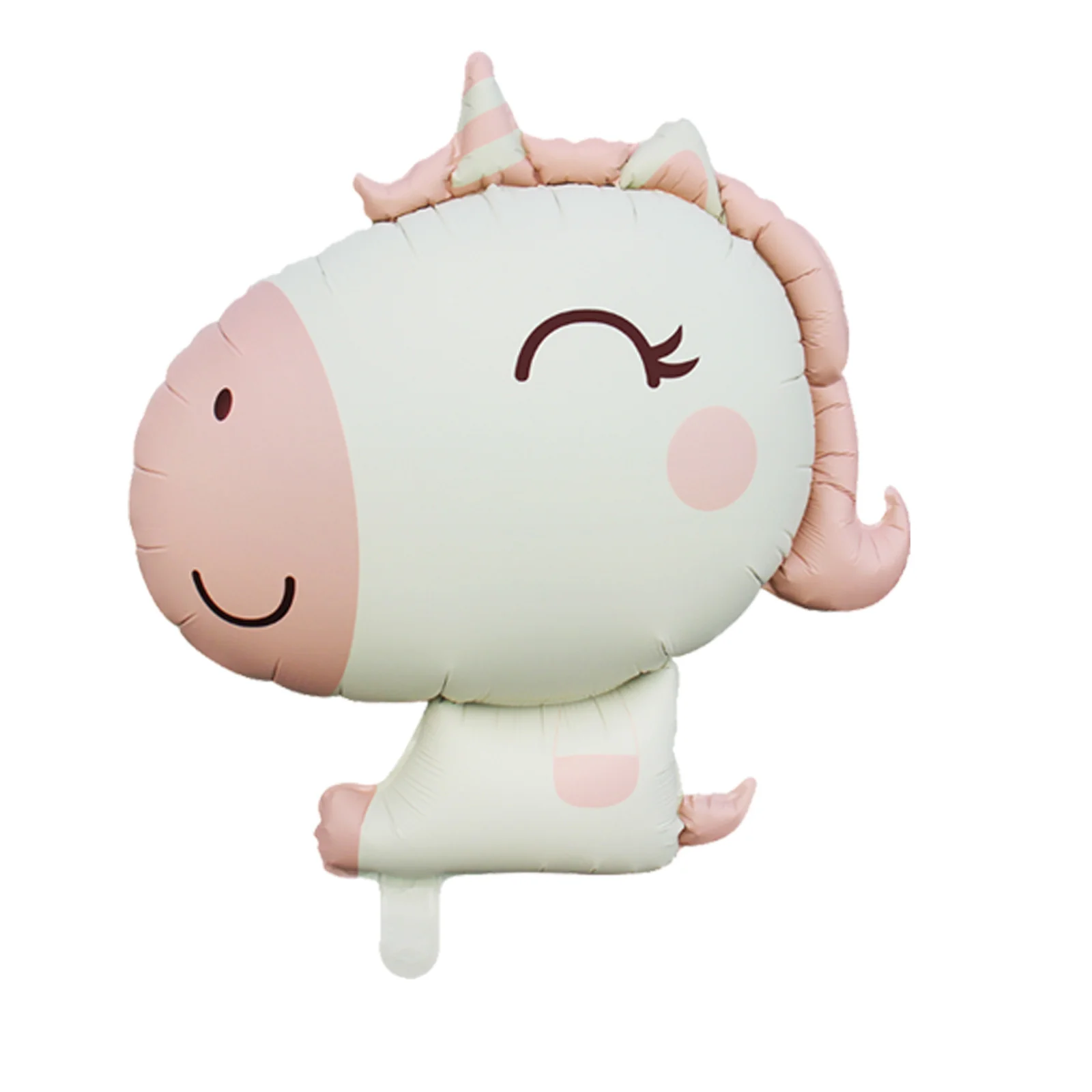 30" Matte Unicorn Horse Foil Balloon Pink