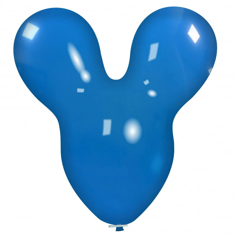 30" Mouse Cattex Brand Standard Light Blue Latex Balloons