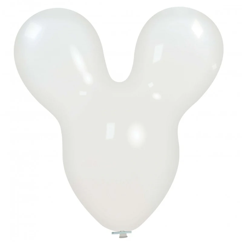 30" Mouse Cattex Brand Standard White Latex Balloons