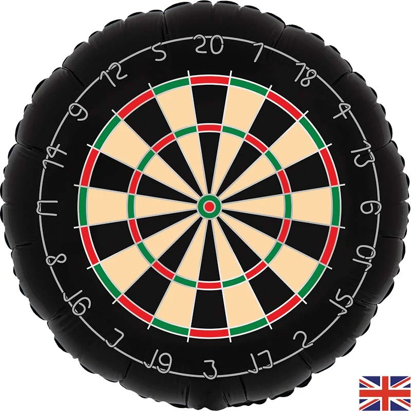 30" Shape Oaktree Brand Foil Balloon Dartboard Metallic