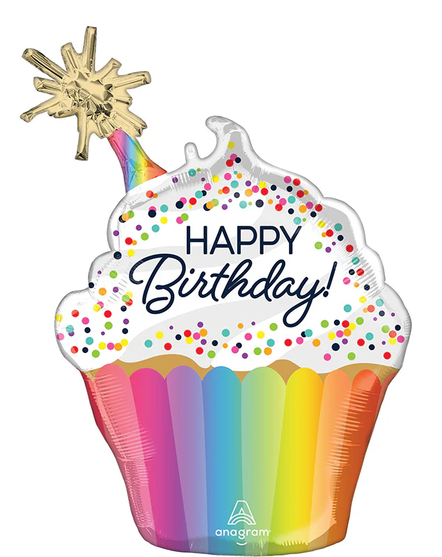 31" Confetti Sprinkle Birthday SuperShape Foil Balloon