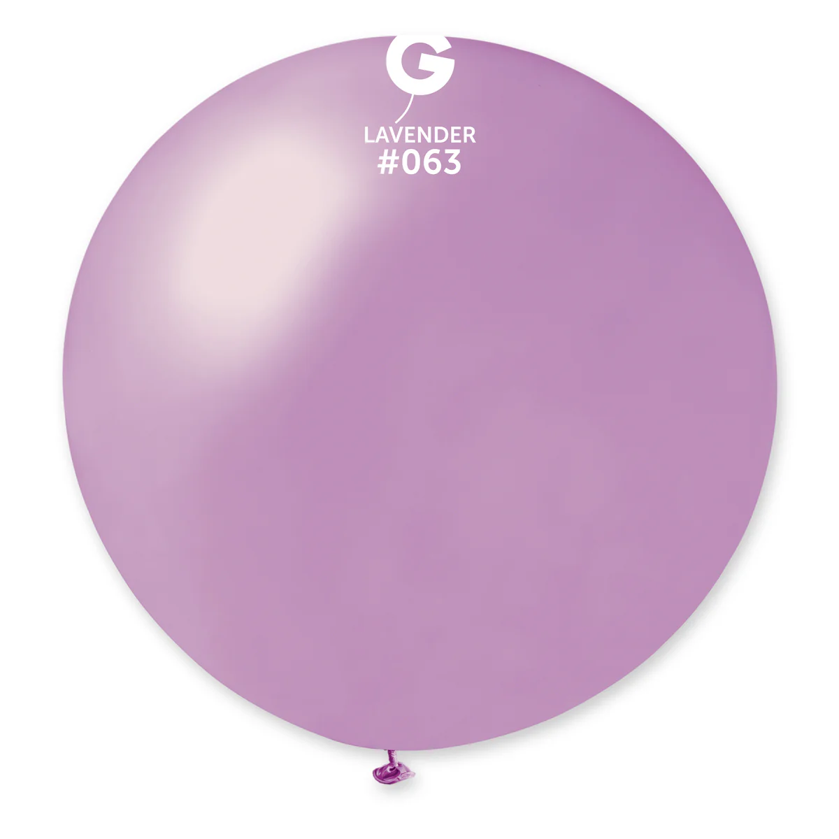 31" Gemar Latex Balloons (Pack of 1) Giant Metallic Lavender