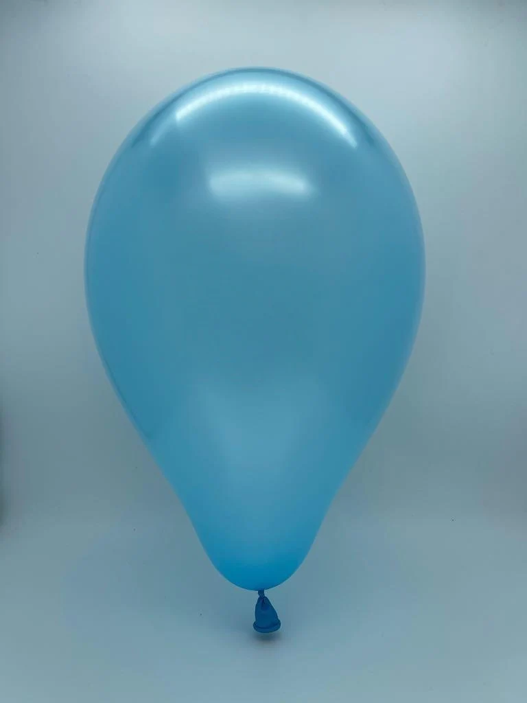 31" Gemar Latex Balloons (Pack of 1) Giant Metallic Light Blue - Image 2