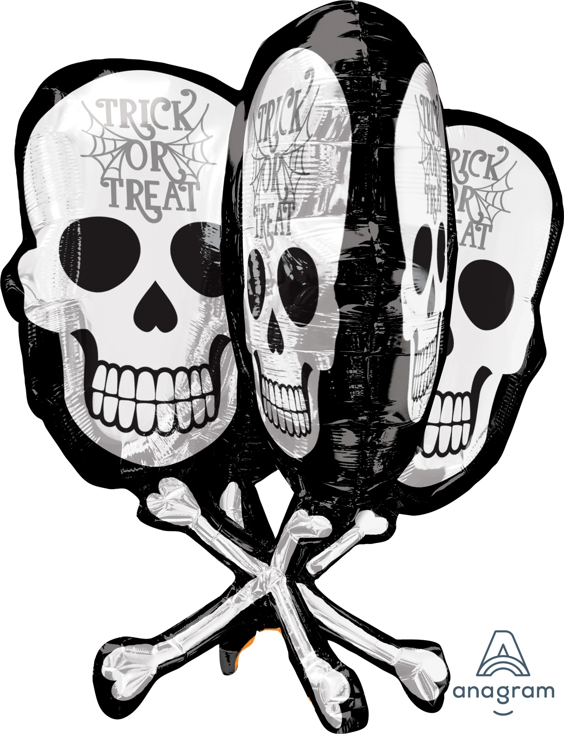 31" Jumbo Skull Bones Balloon