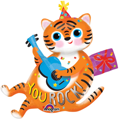 31" SuperShape You Rock! Birthday Balloon Packaged