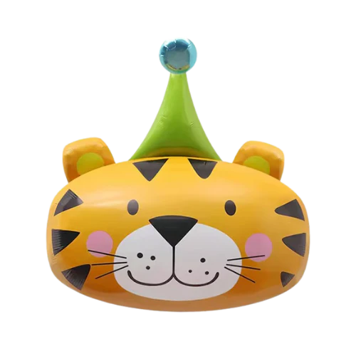 31" Party Tiger Head Foil Balloon Brand Colour Wheel Value Line