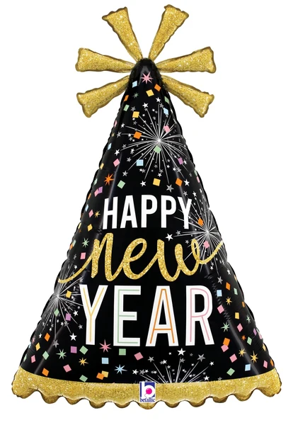 32" Foil Balloon Shape New Year Party Hat