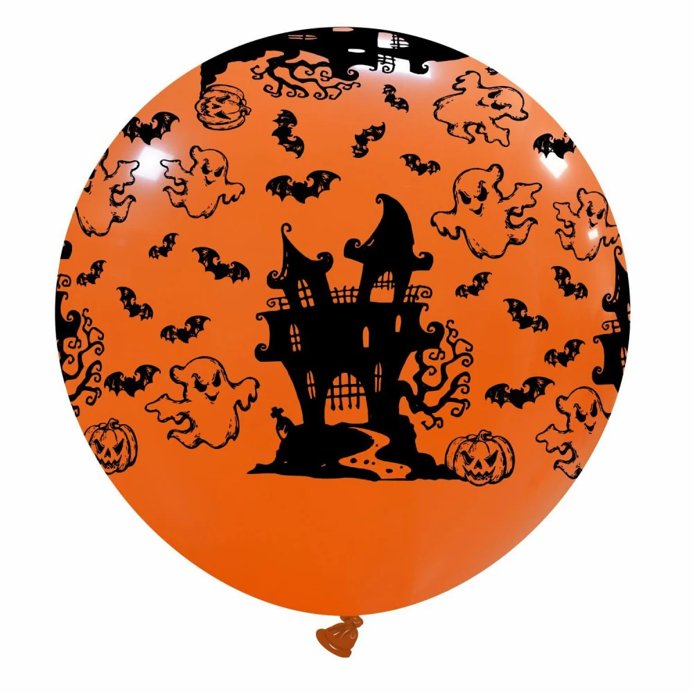 32" Infested House All Around (1 Per Bag) Cattex Brand Printed Latex Balloons
