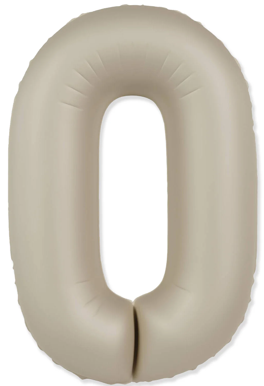 32" Inflated (40" Uninflated Approx) Number "0" Slimmer Design Matte Creamy Latte Brand Flexmetal