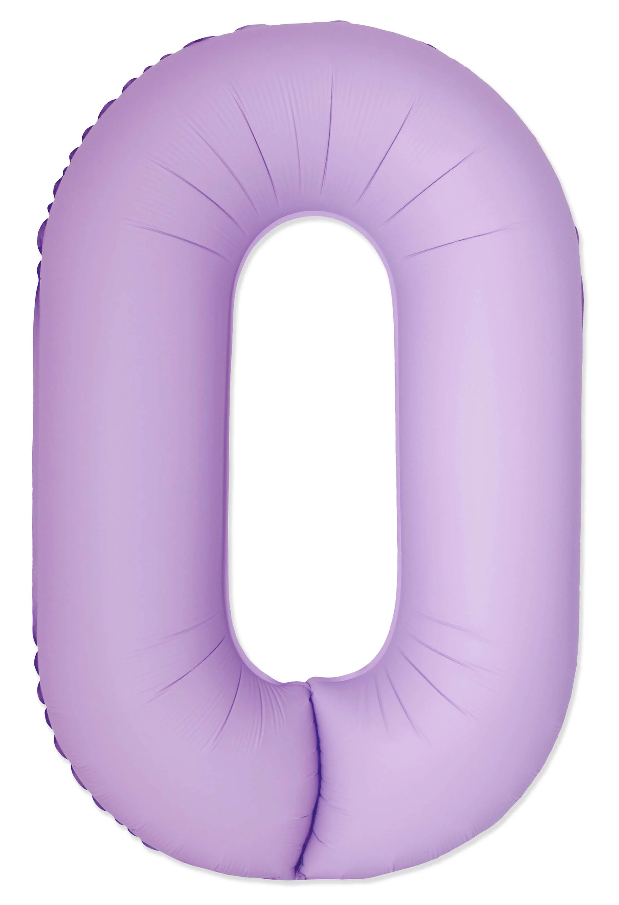 32" Inflated (40" Uninflated Approx) Number "0" Slimmer Design Matte Lavender Brand Flexmetal