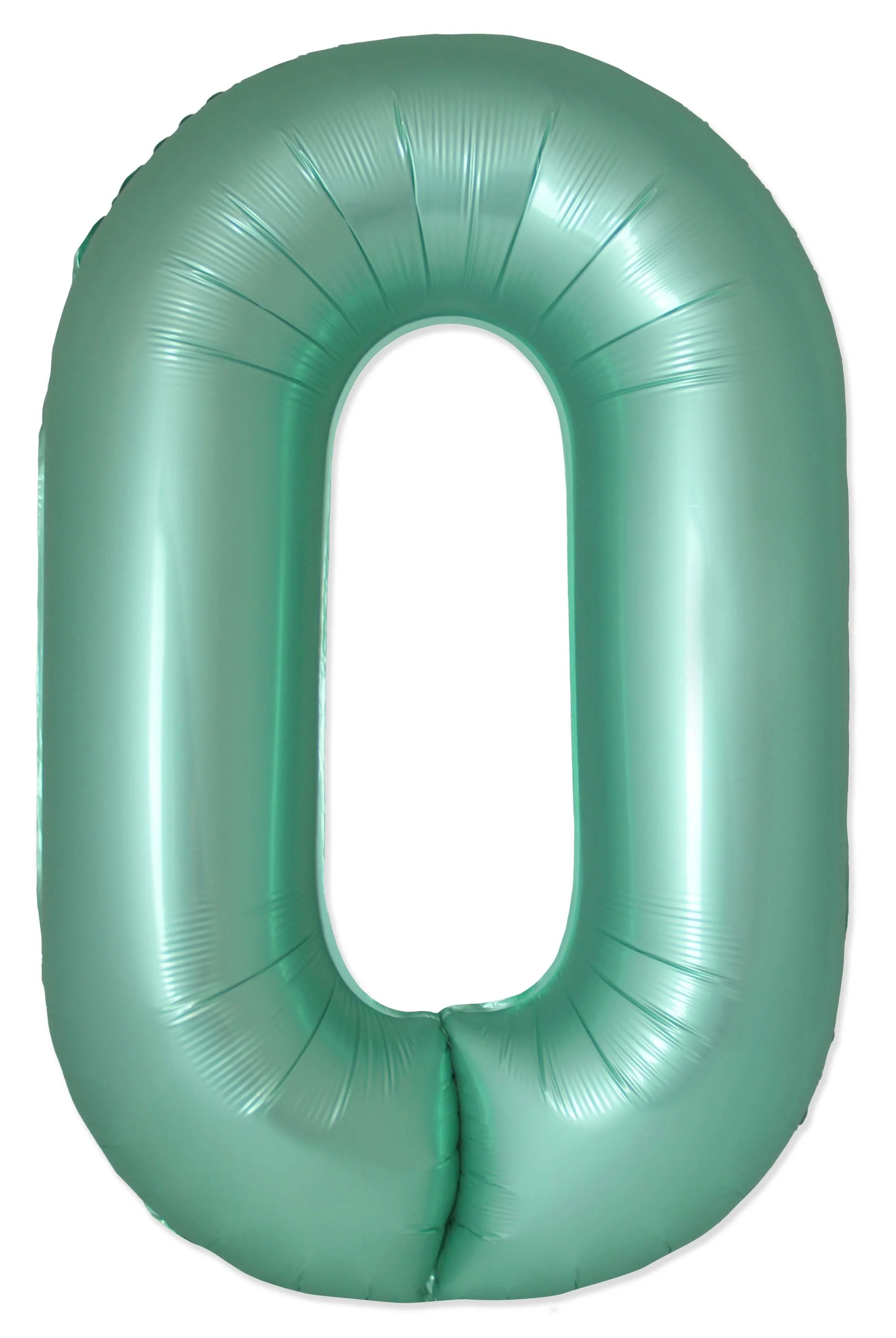 32" Inflated (40" Uninflated Approx) Number "0" Slimmer Design Satin Turquoise Brand Flexmetal