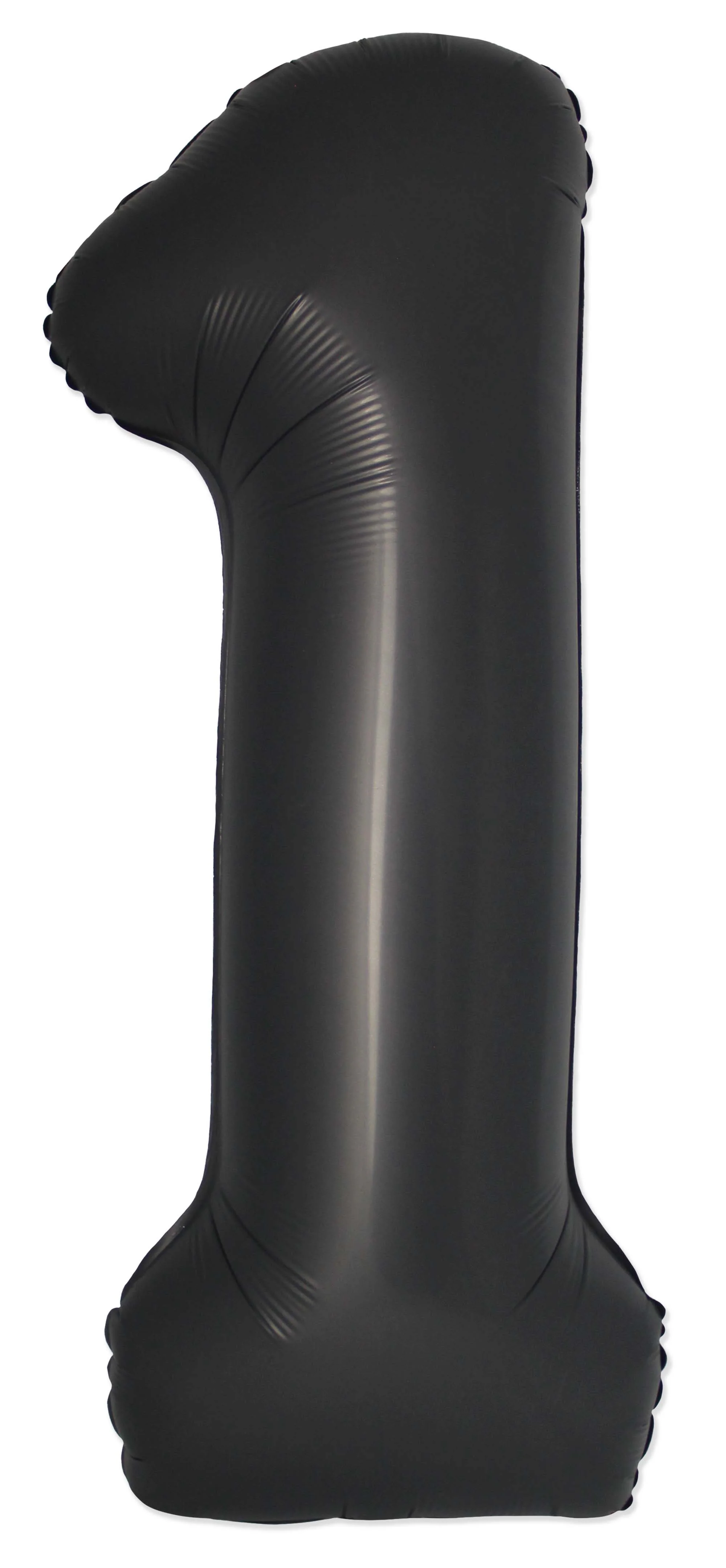 32" Inflated (40" Uninflated Approx) Number "1" Slimmer Design Satin Black Brand Flexmetal