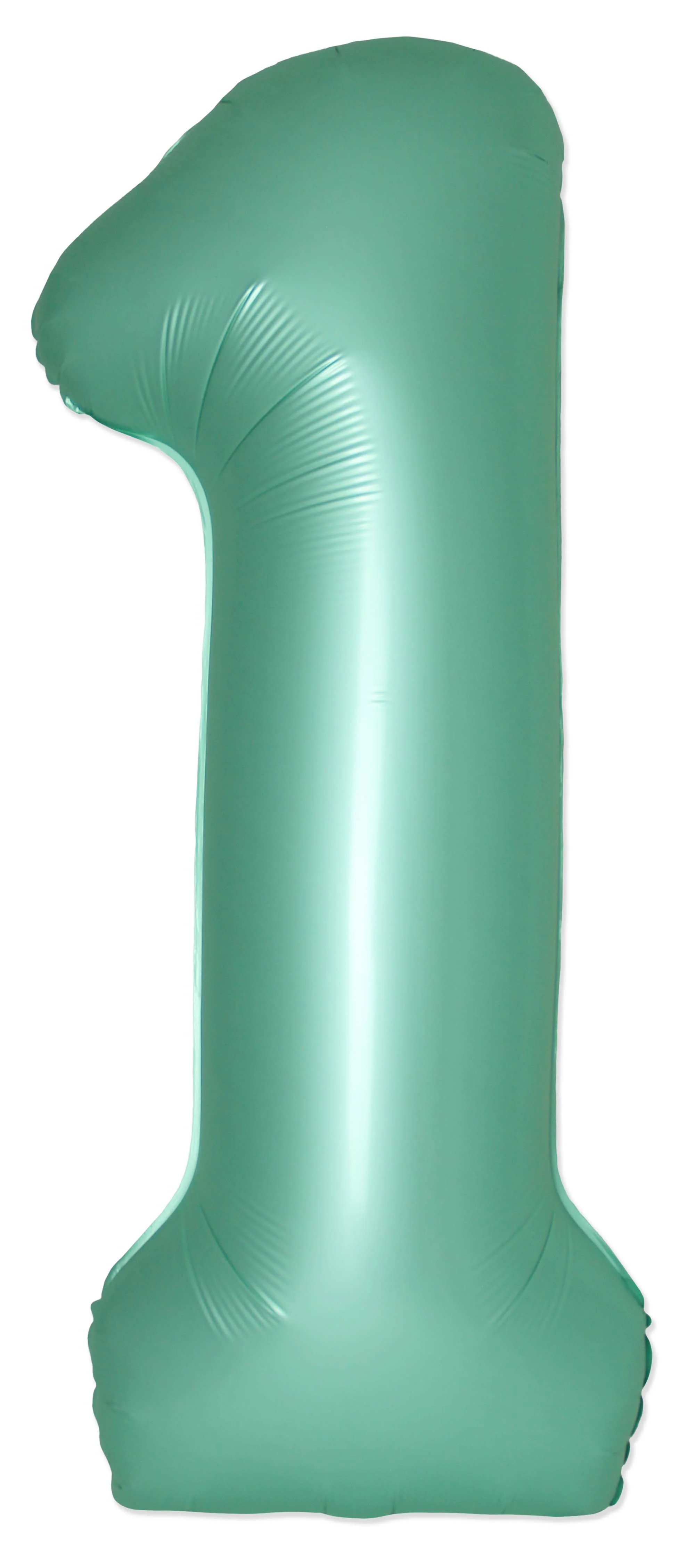 32" Inflated (40" Uninflated Approx) Number "1" Slimmer Design Satin Turquoise Brand Flexmetal