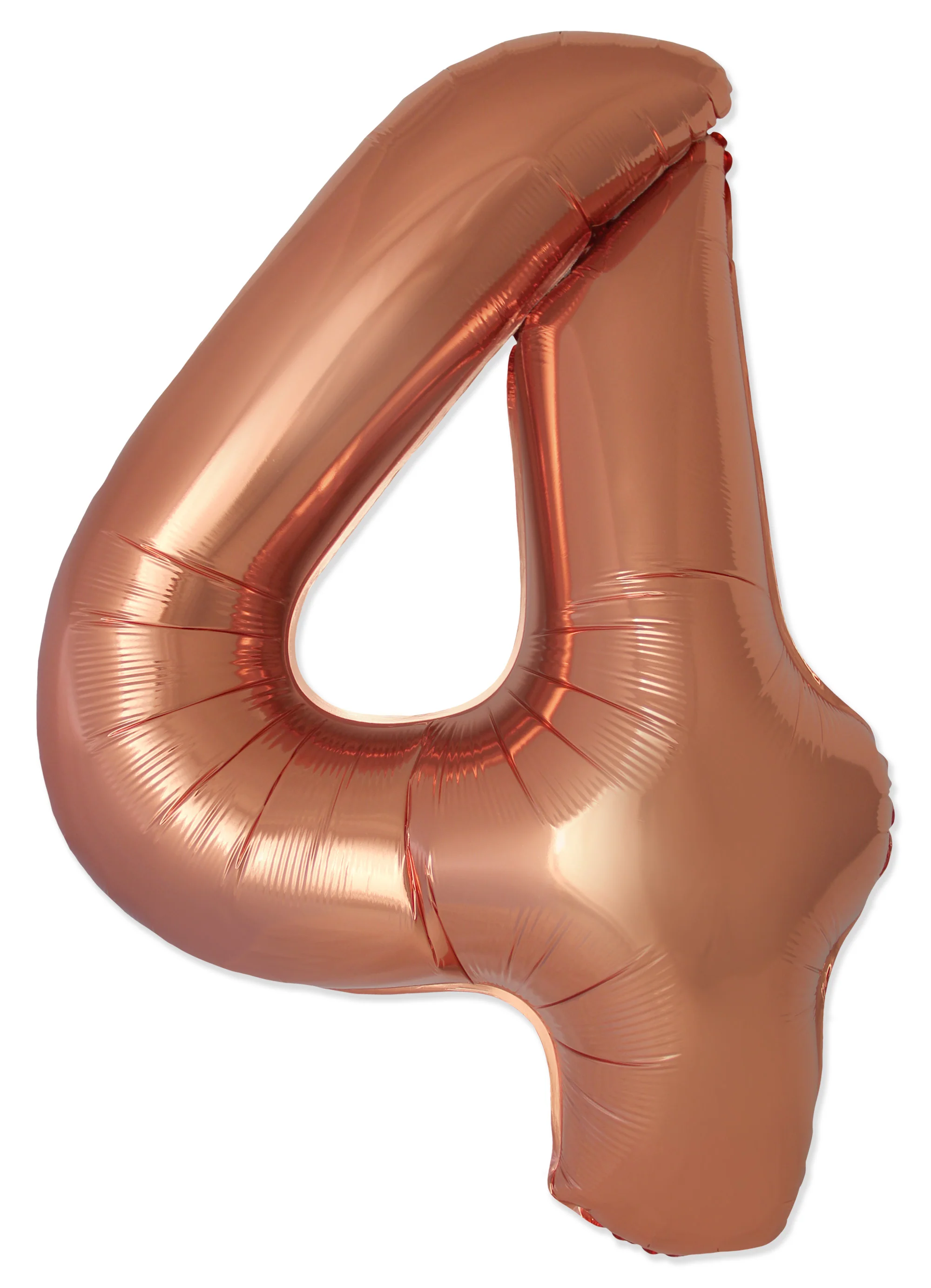 32" Inflated (40" Uninflated Approx) Number "4" Slimmer Design Bronze Brand Flexmetal