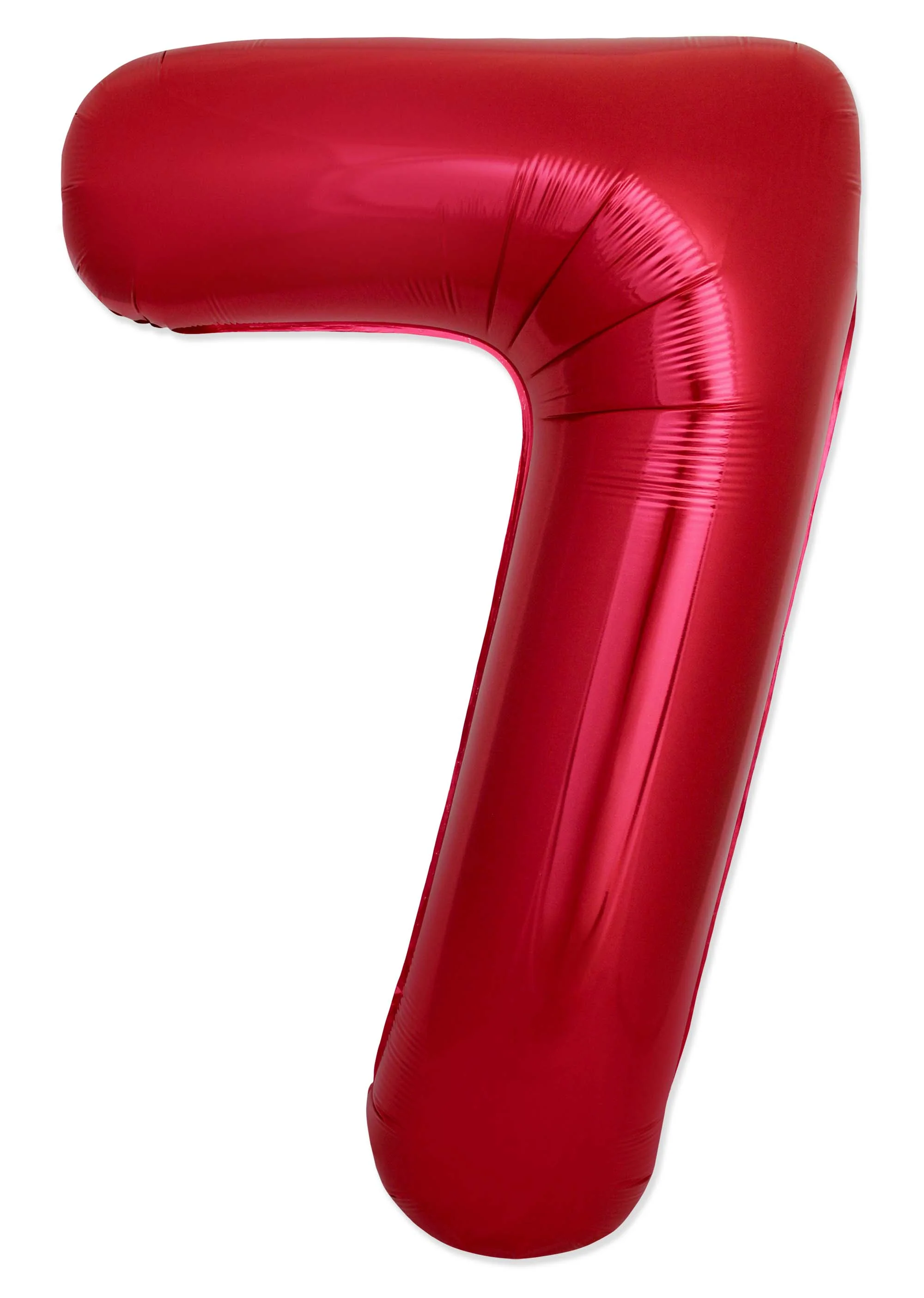 32" Inflated (40" Uninflated Approx) Number "7" Slimmer Design Red Brand Flexmetal