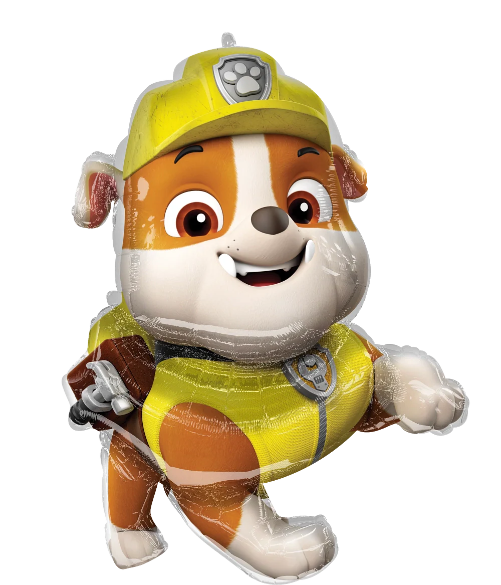 32" Jumbo Paw Patrol - Rubble Foil Balloon - Image 2