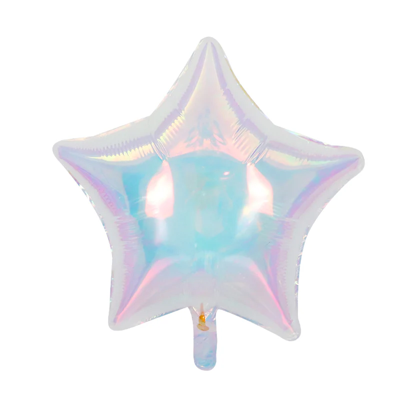 32" Airfill Decor Only Pearl Lustrous Iridescent Star Balloon