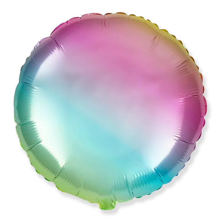 32" Ultra Gradient Pastel Round/Circle Solid Color Foil Balloons Brand Flexmetal