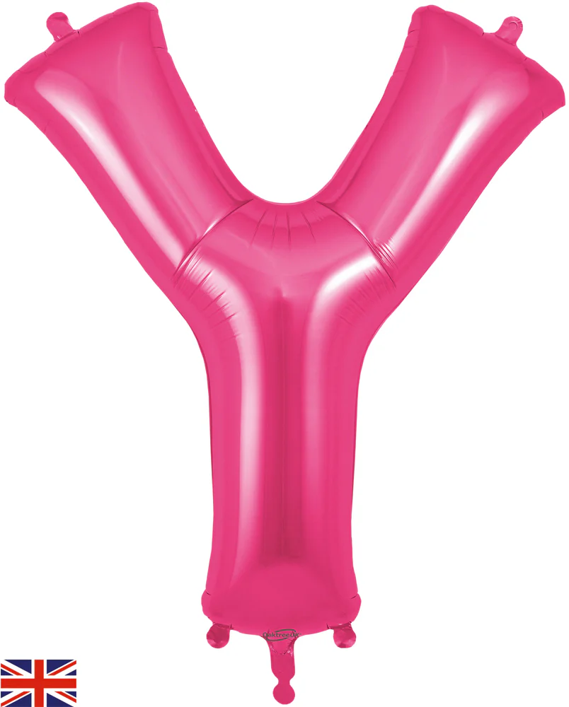 34" Letter Y Pink Oaktree Brand Foil Balloon