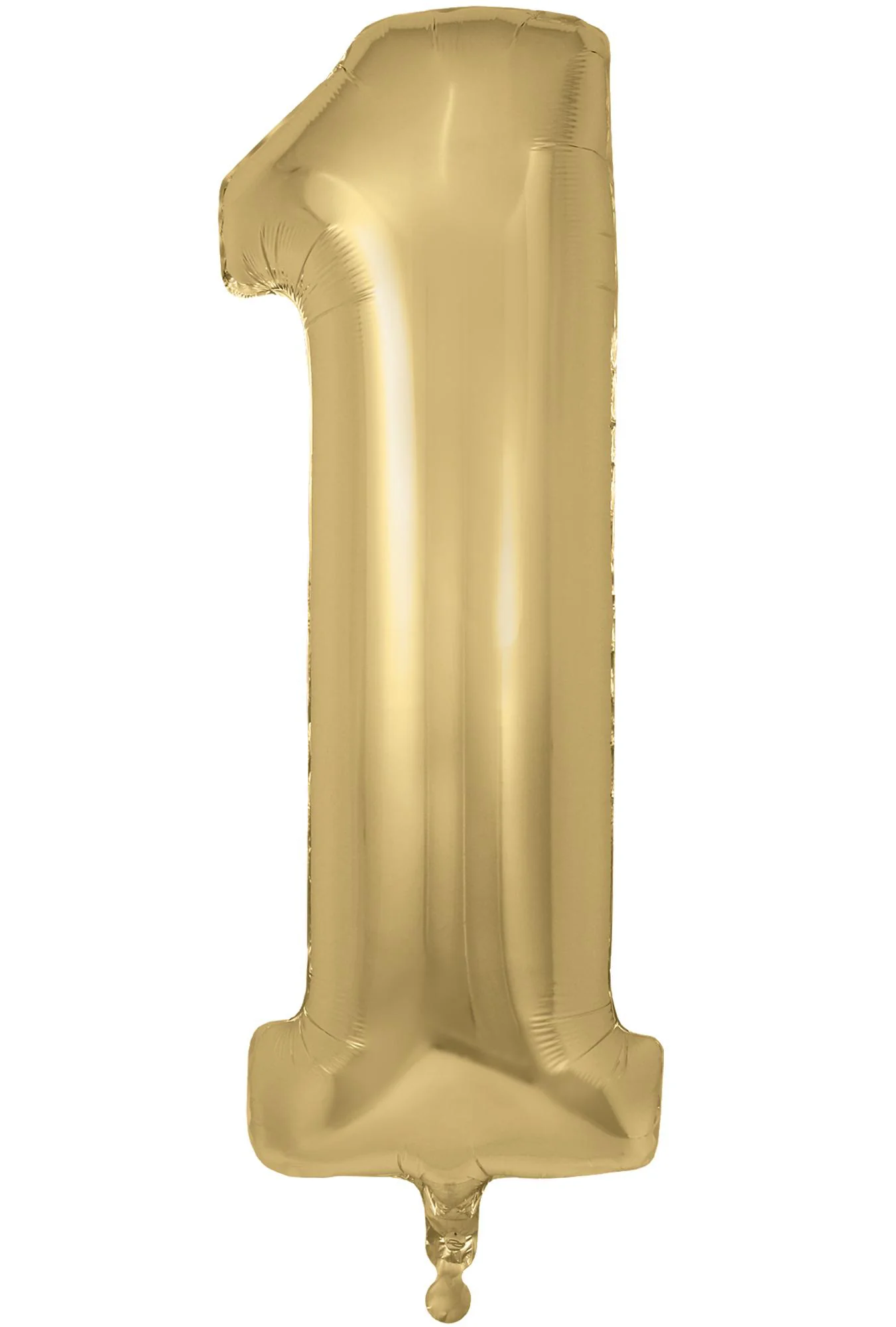 34" Number 1 Silk Gold Oaktree Foil Balloon