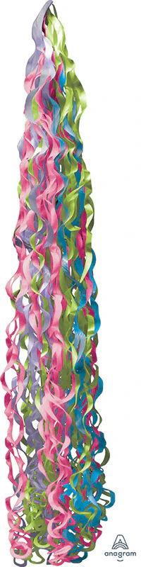 34" X 6" Jewel Tones Twirlz Foil Balloon