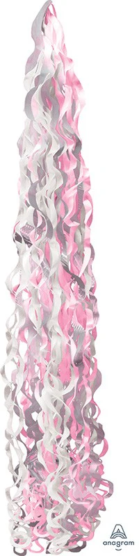 34" X 6" Twirlz Balloon Tail Pink
