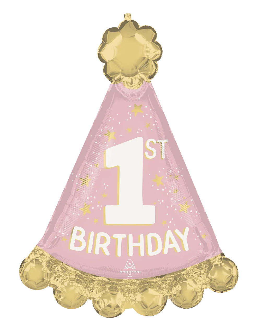 34" Jumbo Little Miss One-derful 1st Birthday Foil Balloon