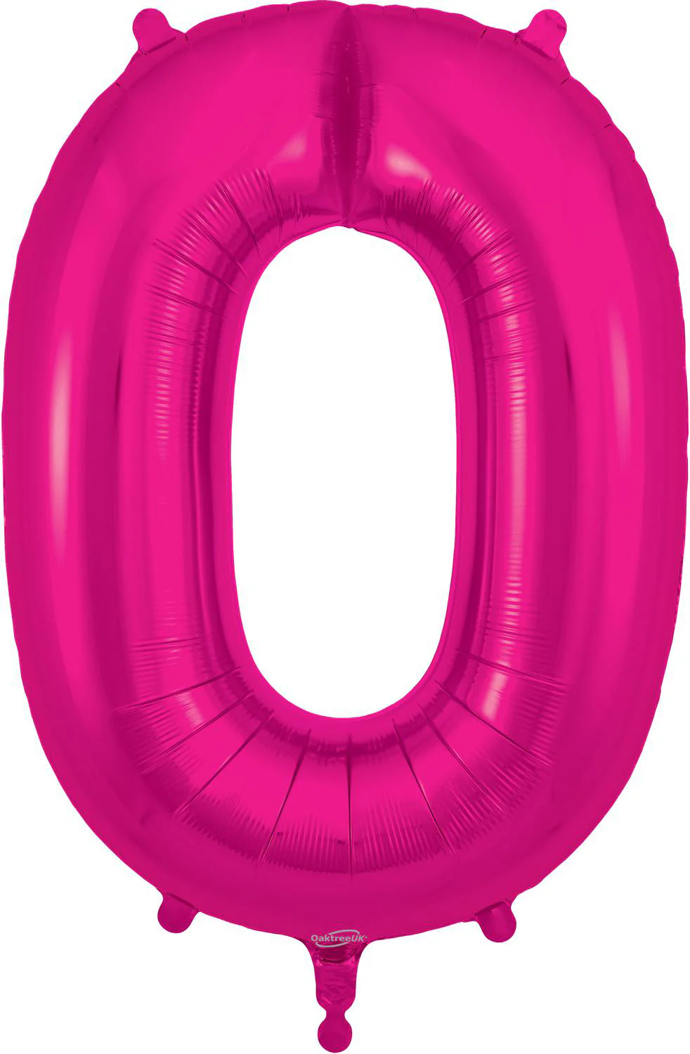 34" Number 0 New Pink Oaktree Brand Foil Balloon
