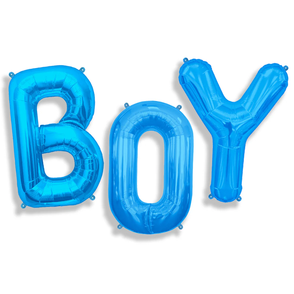 34" Height Northstar Brand Packaged "BOY" Blue Letters Set