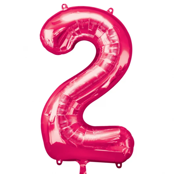 35" Anagram Brand SuperShape 2 Pink Balloon Packaged
