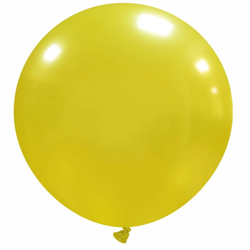 36" Cattex Brand Premium Metal Yellow Latex Balloons