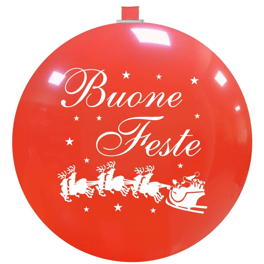 35" Happy Holidays Neck Up 2 Sided (1 Per Bag) Cattex Brand Printed Latex Balloons