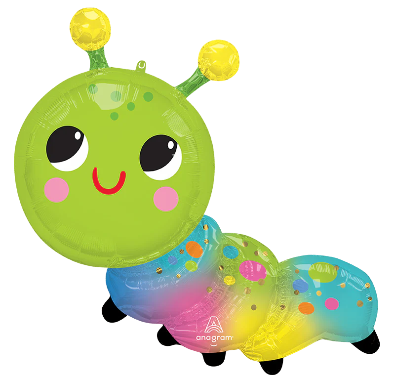 35" SuperShape Happy Caterpillar Foil Balloon