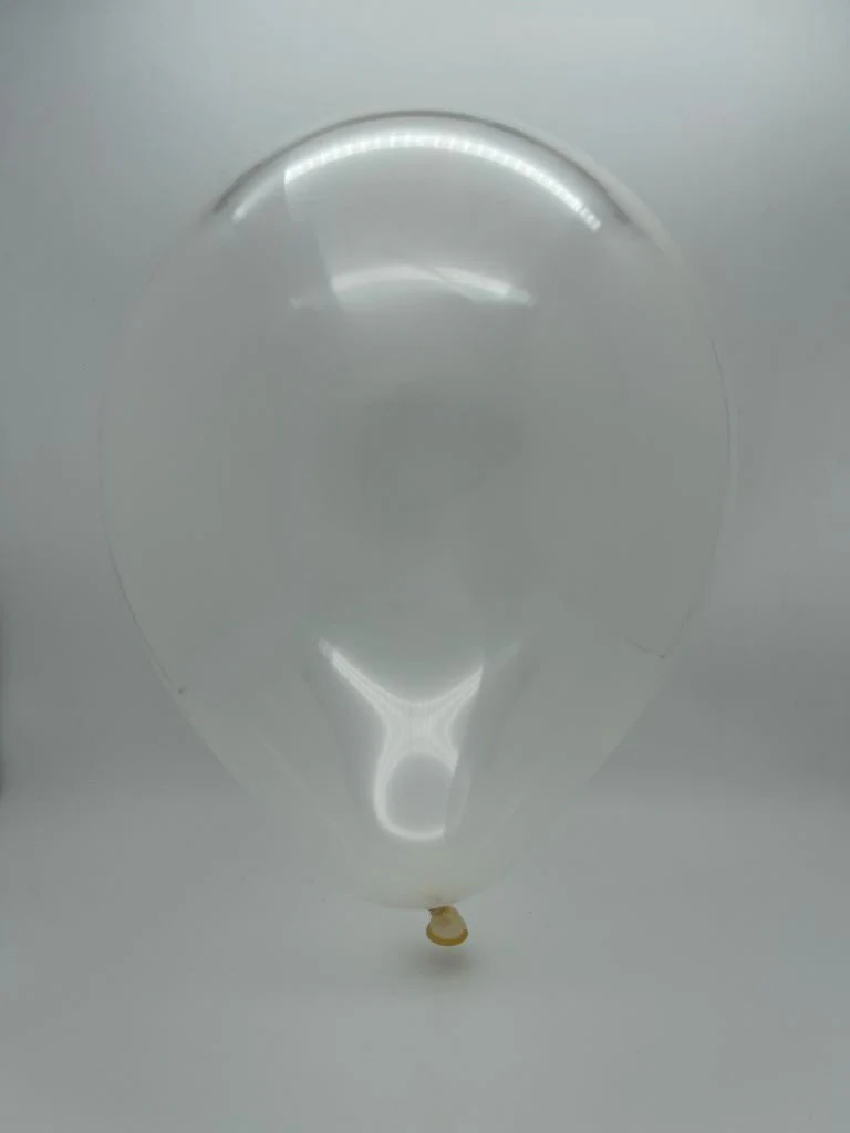 360K Nozzle Up Kalisan Twisting Latex Balloons Crystal Transparent (50 Per Bag) - Image 2