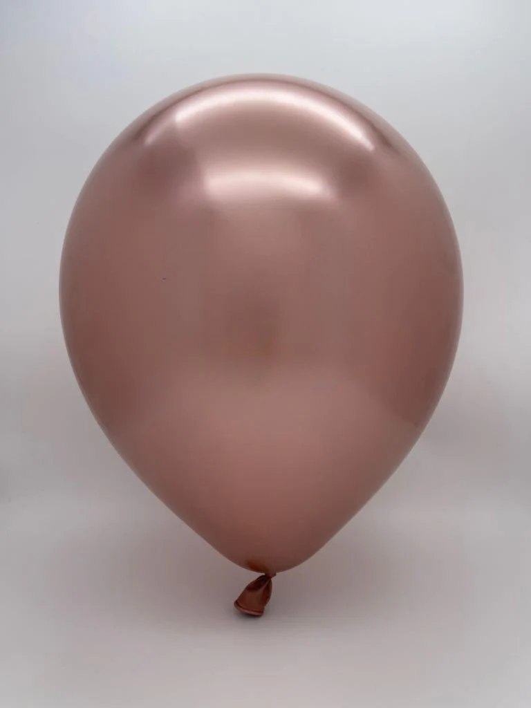 360K Nozzle Up Kalisan Twisting Latex Balloons Mirror Rose Gold (50 Per Bag) - Image 2