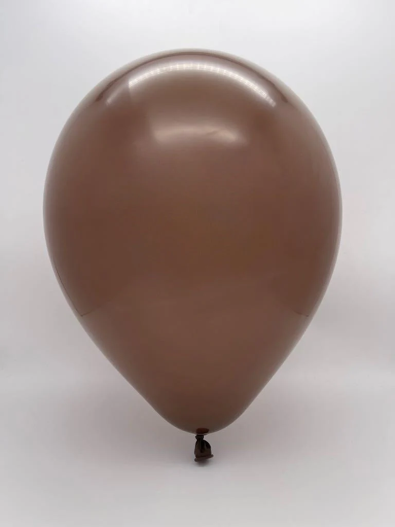 360K Nozzle Up Kalisan Twisting Latex Balloons Standard Chocolate Brown (50 Per Bag) - Image 2