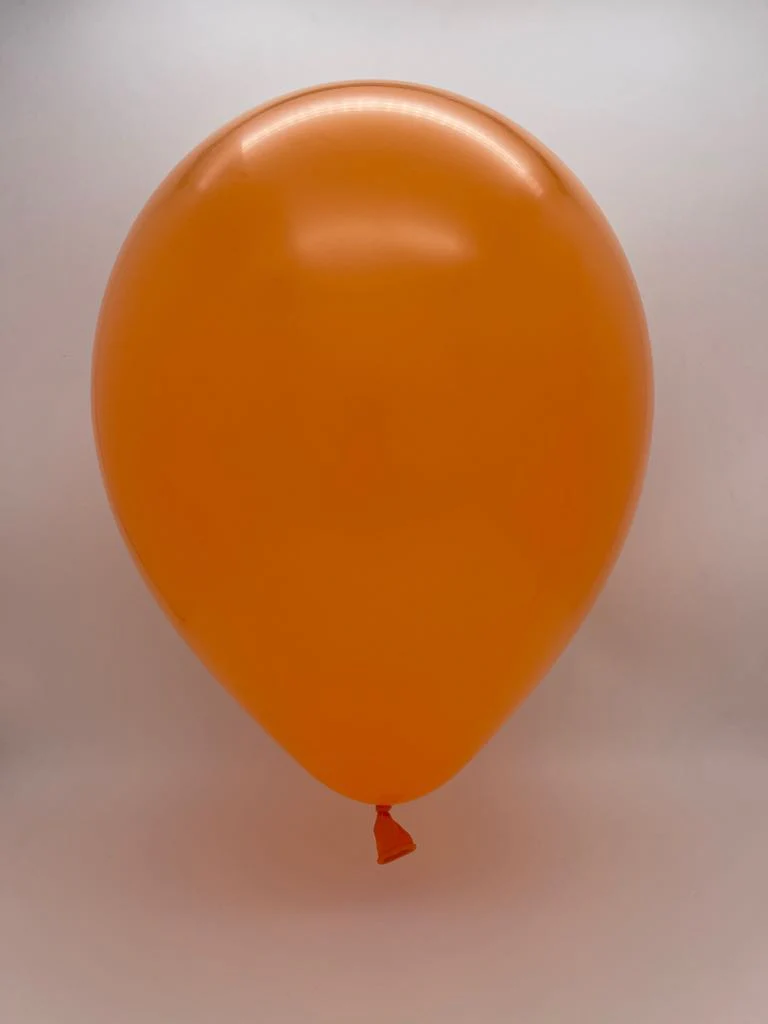 360K Nozzle Up Kalisan Twisting Latex Balloons Standard Orange (50 Per Bag) - Image 2