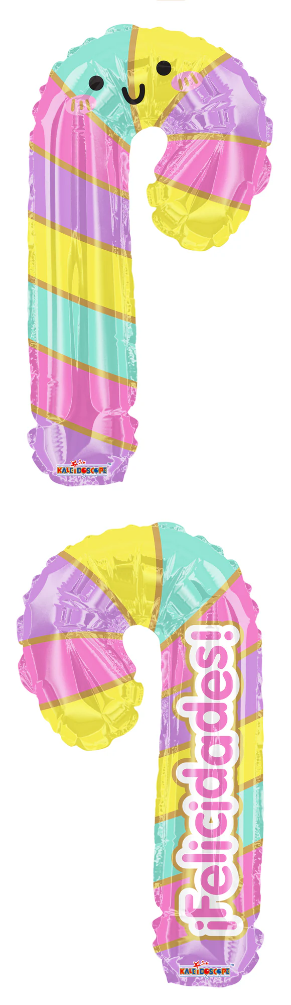 36" Baston Felicidades Kawai (Spanish) Foil Balloon